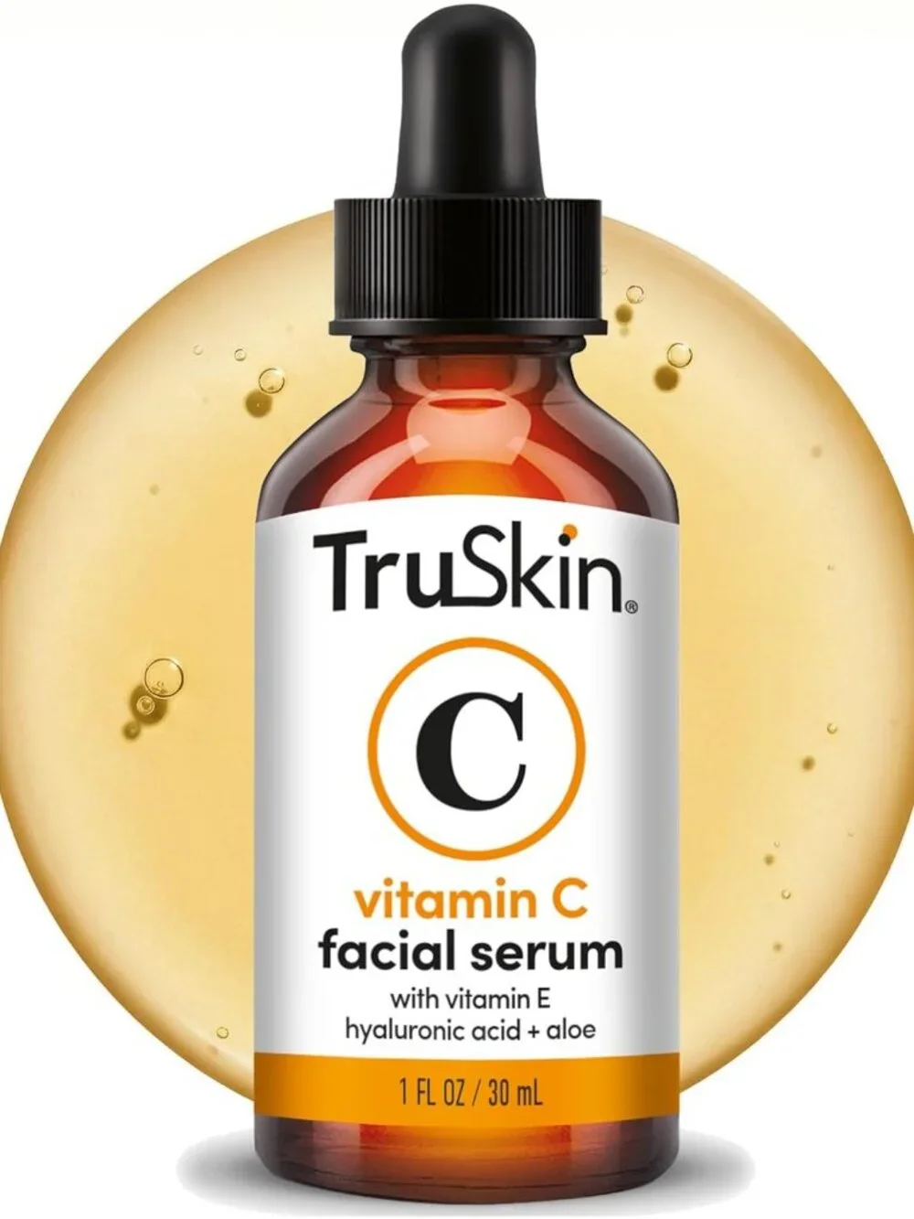 TruSkin Brightening Vitamin C Serum for Face with Hyaluronic Acid, 1 fl oz